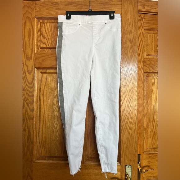 Spanx by Sara Blakely - Side Stripe Distressed Skinny Jeans - Picture 5 of 9